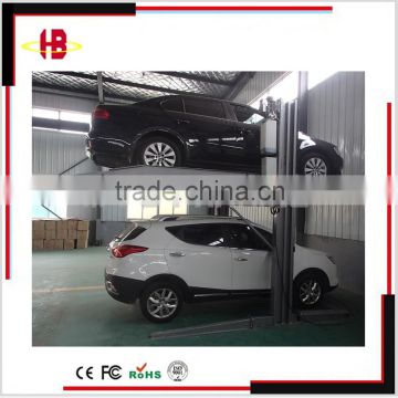 simple adjustable height 2 layer auto parking lift