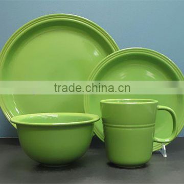 Embossed color glaze 10.5" dinner plate china dinnerware brand names