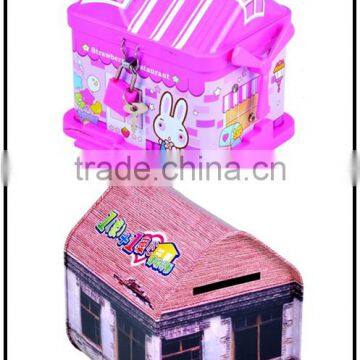 2015 new style house shape tin box for gift packaging