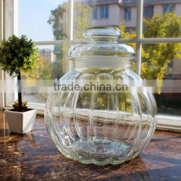 wholesale glass trinket jar with lids