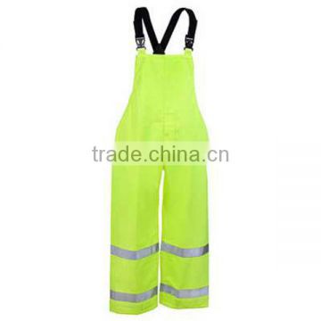 High Visibility Lime Waterproof Overalls