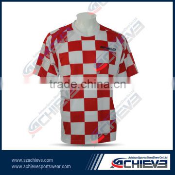 100% polyester sublimation soccer jersey spain soccer uniform