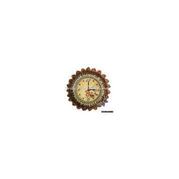 Wall Clock, Clock, Antique Polyresin Clock