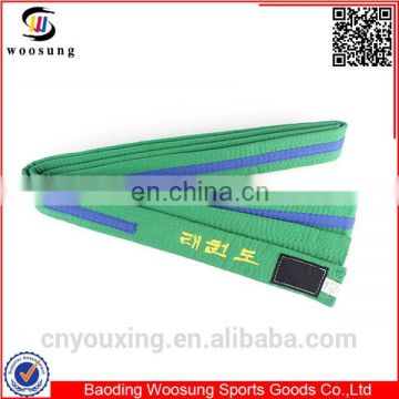 Cheap colors embroidery karate belt borduurwerk taekwondo riemen