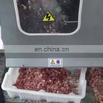 Automatic pork meat cutting machine/fresh meat cube slicing machine