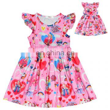 Summer Princess Print Dress Toddler Girls Dress Cute Fashion Summer Clothes