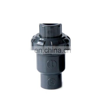 gray color DIN standard DN40 PVC ball check valve manufacturer