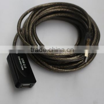 Bus-powered usb 2.0 repeater extension cable 5m