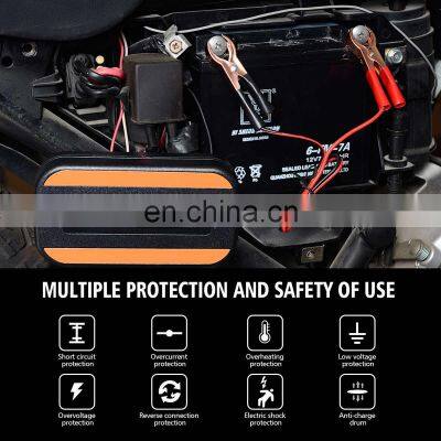 12V Car Battery Charger Maintainer AGM Charger Jump Starter Battery-chargers Digital LCD Display for Motorcycle ATV