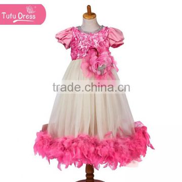 Feather Dress Flower Girl Dress Girls Birthday Dress Feather Dress Flower Girl Dress baby dress Couture Birthday Dress                        
                                                Quality Choice