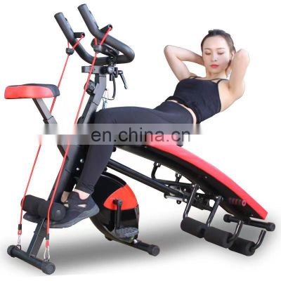 Exercise Bike Indoor Cycling Bicycle Resistance bands Sit Up Dumbbell Weight Bench Multifunctional home training machine