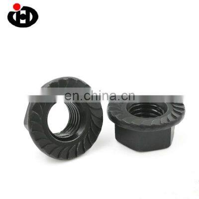 Hot Sale JINGHONG DIN6923 Serrated Black Hex Flange Nut