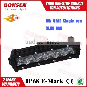 2016 50inch 240w slim single row 12v 5w super brighter led jeep bars 4x4 led light bar
