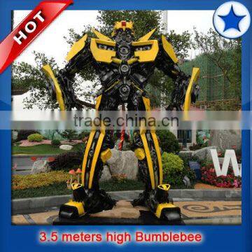 3.5 meters high Bumblebee Transformer garden sculptures for sale