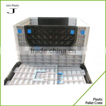 860L Plastic heavy duty foldable crate pallet for Soybean fruit