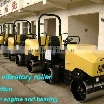 mini road roller,ride-on double drum,compactor,Japan engine and bearing 20HP,Max.working weight 1480kgs,CE prove
