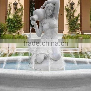 Marble Stone Garden Angel Water Fountain Outdoor
