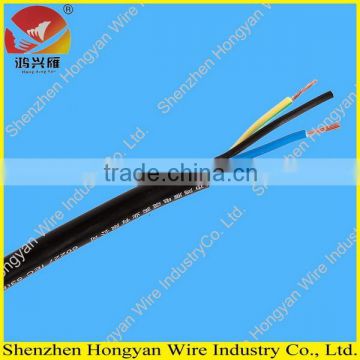 PVC sheath PVC insulation 300/300v 4 cores flexible flat cable