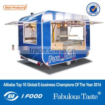 2015 hot sales best quality pearl pannel hot dog cart hot dog cart for USA standard fiber glass hot dog cart