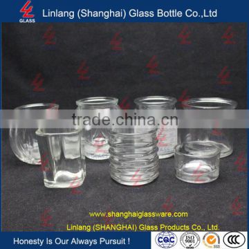 Wholesale Manufacturer Glass Bottle Long Stemmed Glass Candle Holder