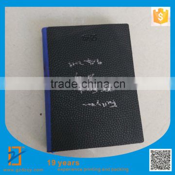 Custom notebook, leather notebook, black blue notebook, free shipping