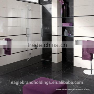 black polished porcelain tile, full body vitrified ceramic floor tiles, dream texture                        
                                                Quality Choice