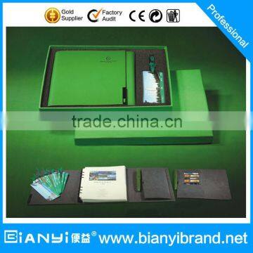 China stationery fashion cheap price standard notebooks pen gift set