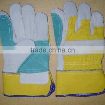 split leather working gloves