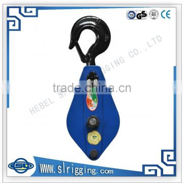 China factory customized single Hook Swivel pulley Block