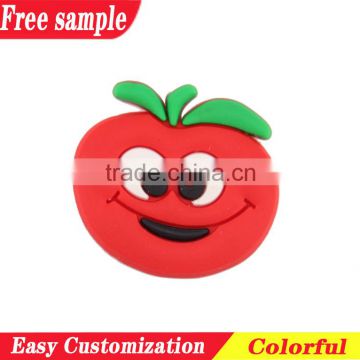 Fruit design smile style PVC soft accessory