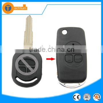 before 2005 style 3 button modified folding flip remote key blank case shell for Buick Excelle