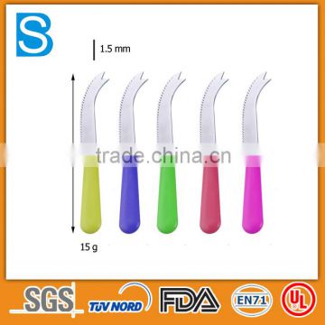 colorful handle wholesale stainless steel cheese spreader