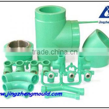 20-110mm Plastic PPR pipe fitting mould with 800,000 shots mould life