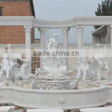 Italia Large Marble Water Fountain with horse