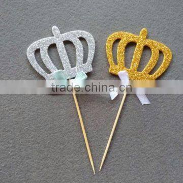 bamboo Crown decoration food pick