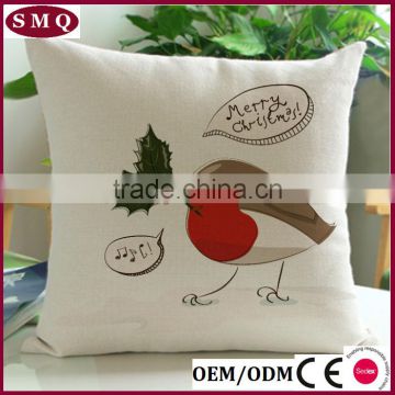 high quality printing design back rest christmas pillow cover