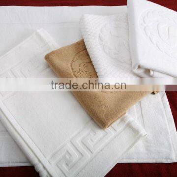 100% cotton jacquard hotel bath mat