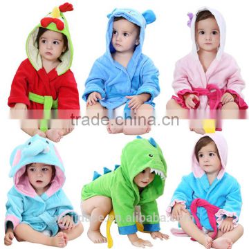 wholesale cotton robe children Kids hooded terry bathrobe