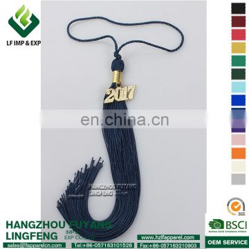 Navy Graduation Tassel with Charms