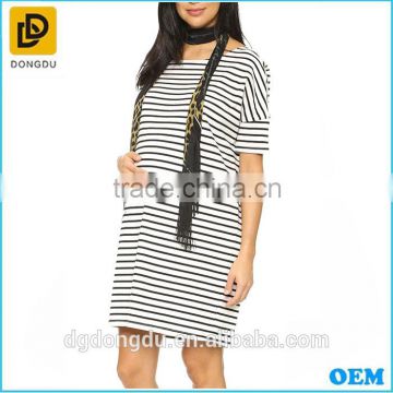 Maternity striped long t shirts with 100% cotton