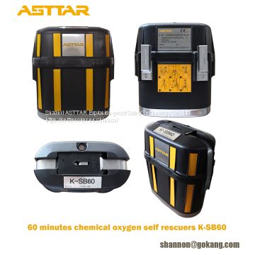 ASTTAR K-SB60 CE certified 60 minutes isolated chemical oxygen self rescuer for confined space
