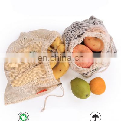 Favourable Price Wholesale Foldable Classic Korean White Mesh Customized Cotton Eco Bag