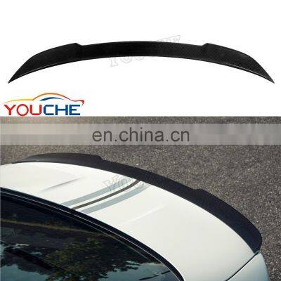 Carbon fiber CS style rear boot lip spoiler for BMW M3 F80 spoiler 3 series F30 4 door sedan 2012 - 2018