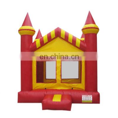 White snow castle kids jumping bounce slide inflated bouncy house