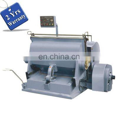 ML1100 CE Flatbed Paper Manual Die Cutting and Creasing Machine, Flat Bed Corrugated Carton Cardboard Die Cutter Press