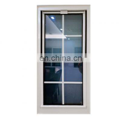 Certificates UPVC vertical folding window  doule or single hung pvc window grill design