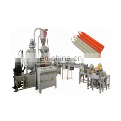 Factory Full Automatic Household High speed Wax candle production line process plant Rod pillar Candle Extruder Making Machine