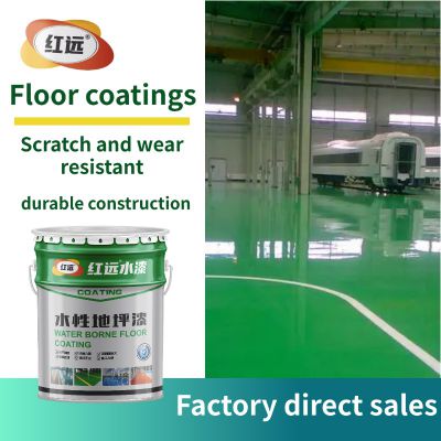 Water based epoxy flooring construction, laying of green anti slip and wear-resistant flooring paint for underground parking lots