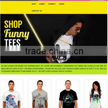chinese (multi language) website design for designer clothing