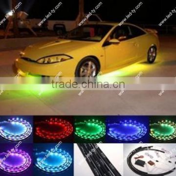 7 Color LED Under Car Glow Underbody System Neon Lights Kit